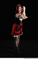 DARINA STAANDING POSE WITH APPLE